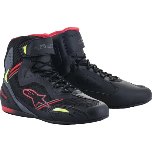 Topánky FASTER-3 RIDEKNIT ALPINESTARS 2510319-136-14 (čierna/červená/žltá fluo/sivá, veľkosť 48)
