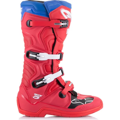 Topánky TECH 5 (červená/modrá/biela/čierna, veľkosť 42) /ALPINESTARS/ - obr. 1
