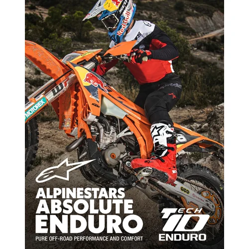 Topánky TECH 10 ENDURO (červená/čierna/biela, veľkosť 47) /ALPINESTARS/ - obr. 2