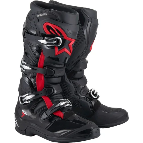 Topánky TECH 7 ALPINESTARS 2012025-1030-11 (čierna/červená fluo, veľkosť 45,5)