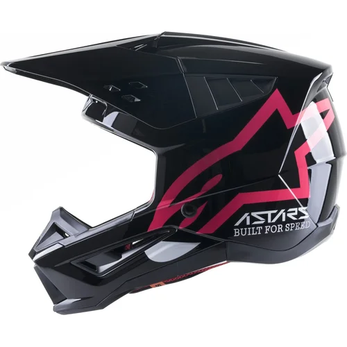 Prilba S-M5 COMPASS (čierna/ružová, veľkosť 2XL) /ALPINESTARS/ - obr. 1