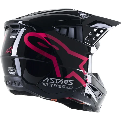 Prilba S-M5 COMPASS (čierna/ružová, veľkosť 2XL) /ALPINESTARS/ - obr. 4