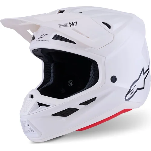 Prilba supertech S-M7 solid ALPINESTARS 8301326-2180-XL (biela, veľkosť XL)