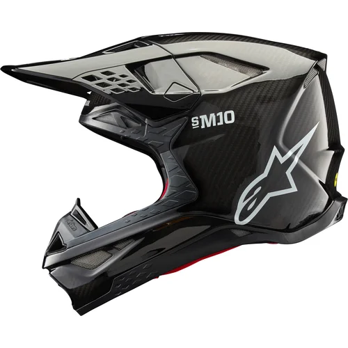 Prilba SUPERTECH S-M10 SOLID FIM2 verzia (lesklý karbon, veľkosť S) /ALPINESTARS/ - obr. 1