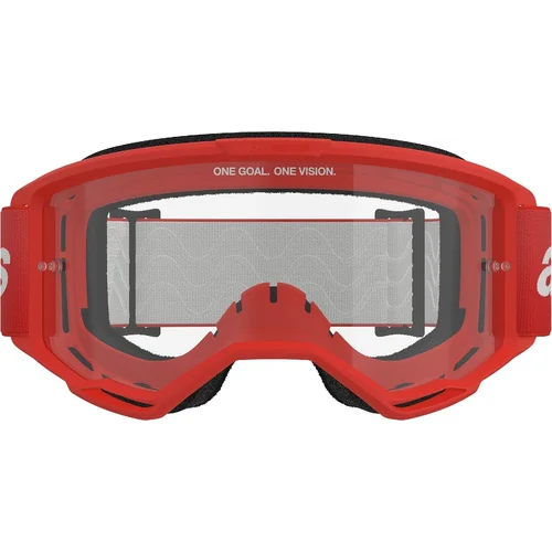Okuliare VISION 3 WORDMARK (červená, číre plexisklo) 2027 /ALPINESTARS/ - obr. 1