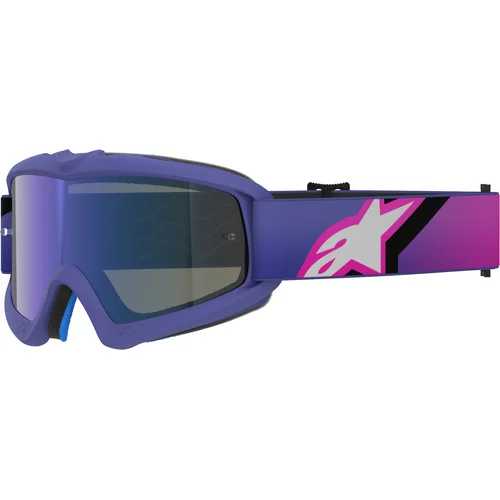 Okuliare VISION YOUTH CORP ALPINESTARS 5140225-3152-OS detské, (fialová/ružová fluo, zrkadlové modré plexisklo) 2027
