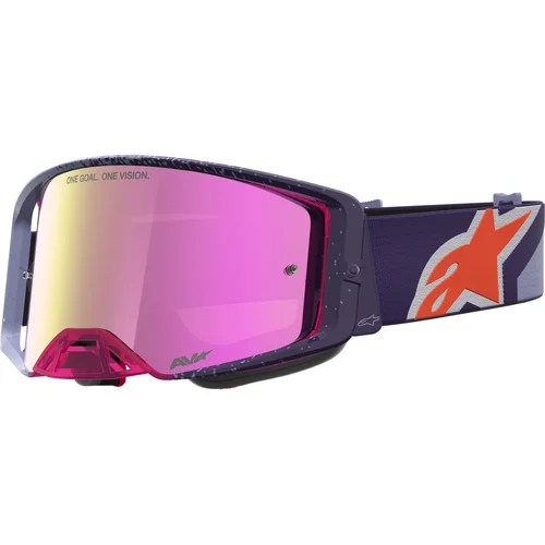 Okuliare SUPERTECH HITEN ALPINESTARS 5100527-3229-TU (fialová/červená, zrkadlové ružové plexisklo) 2027