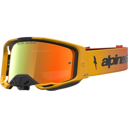Okuliare VISION 8 AMBER ALPINESTARS 5101427-3235-TU (žltá/červená/čierna, zrkadlové červené plexi) 2027