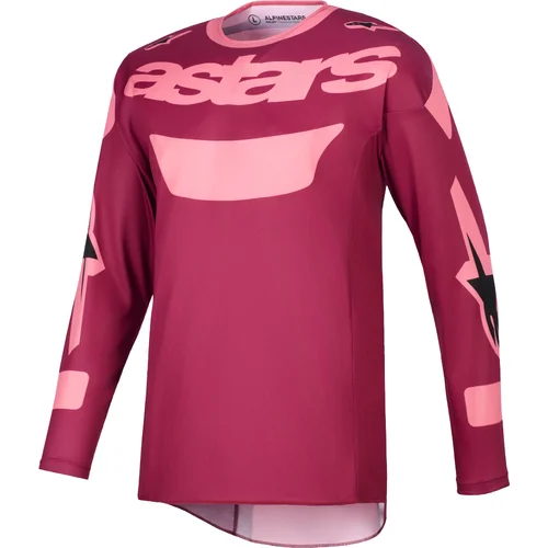 Dres RACER RIWAY, ALPINESTARS (tmavočervená/korálová, veľkosť L)
