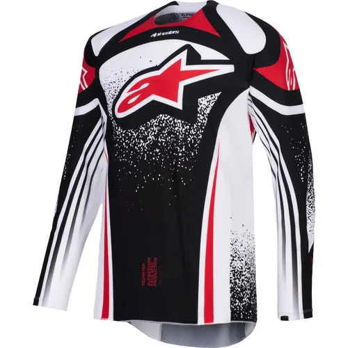 Čierna/biela/červená ALPINESTARS 3761026-123-M dres TECHSTAR NOMUR, veľkosť M)