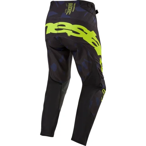 Nohavice TECHSTAR RANTERA (čierna/modrá/žltá fluo, veľkosť 32) /ALPINESTARS/ - obr. 1