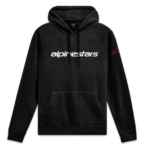 Mikina WORDMARK HOODIE 3 ALPINESTARS 1244-52040-1232-XL (čierna/biela/červená, veľkosť XL)