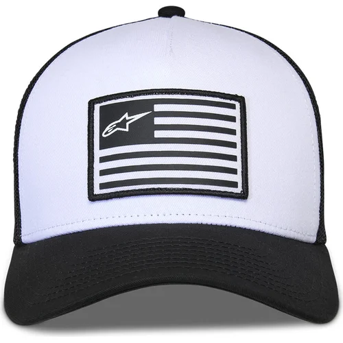 Biela/čierna) šiltovka FLAG SNAP HAT /ALPINESTARS/ - obr. 2