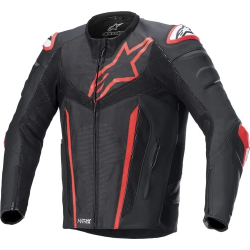 Bunda FUSION ALPINESTARS 3103022-1030-50 (čierna/červená fluo, veľkosť 50)