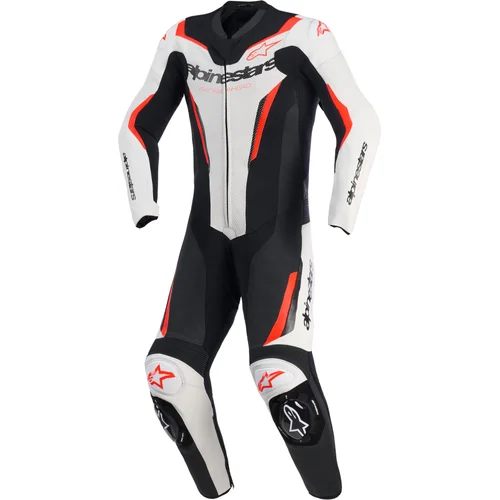 Jednodielna kombinéza GP FORCE V2 ALPINESTARS 3150526-233-56 (biela/čierna/červená fluo, veľkosť 56)