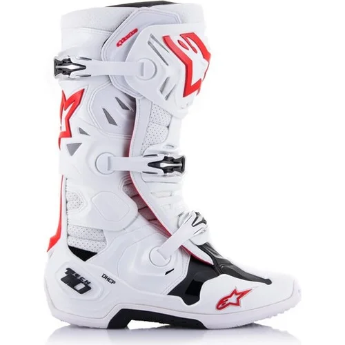 Topánky TECH 10 SUPERVENTED perforované, (biela/červená/čierna, veľkosť 47) /ALPINESTARS/ - obr. 1