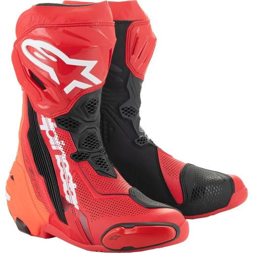 Topánky SUPERTECH R VENTED ALPINESTARS 2220121-3029-37 (červená fluo/červená, veľkosť 37)