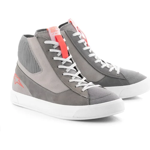 Topánky STATED ALPINESTARS 2540124-9251-11,5 (svetlosivá/fluorescenčná červená/biela, veľkosť 45)