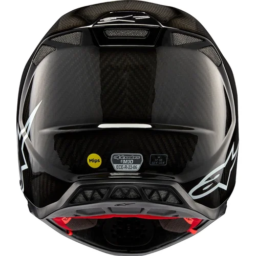 Prilba supertech S-M10 solid 8300123-1188-L (lesklý karbon, veľkosť L) /ALPINESTARS/ - obr. 2