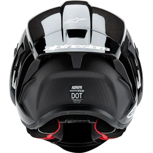 Prilba supertech R10 solid (lesklý karbon/matný karbon, veľkosť XL) /ALPINESTARS/ - obr. 2