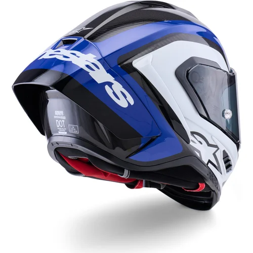 Prilba supertech R10 arius (karbon/modrá/biela, veľkosť S) /ALPINESTARS/ - obr. 3