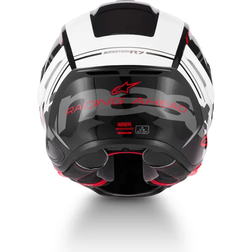 Prilba S-R7 A-CORE (čierna/biela/červená, veľkosť 2XL) /ALPINESTARS/ - obr. 2