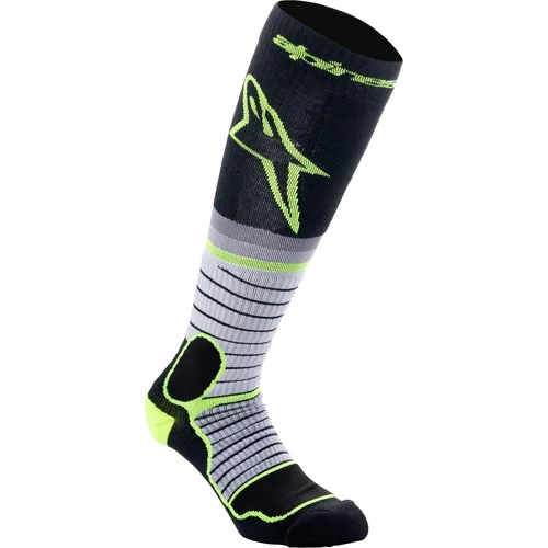 Čierna/žltá fluo/sivá ALPINESTARS 4701524-175-S ponožky MX PRO, veľkosť S)