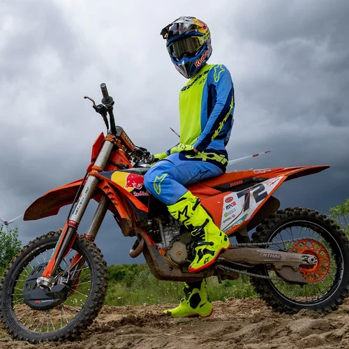 Dres TECHSTAR MELT, (žltá fluo/modrá, veľkosť M) /ALPINESTARS/ - obr. 3