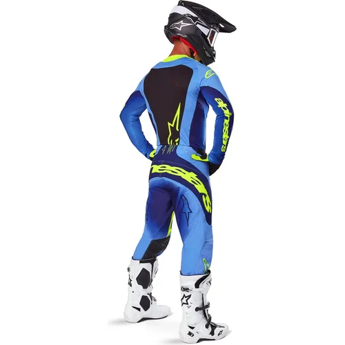 Dres TECHSTAR MELT, (žltá fluo/modrá, veľkosť M) /ALPINESTARS/ - obr. 7