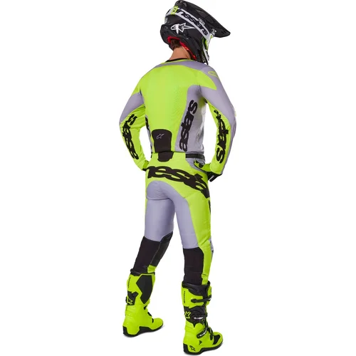 Dres RACER VEIL, (sivá/žltá fluo, veľkosť M) /ALPINESTARS/ - obr. 4