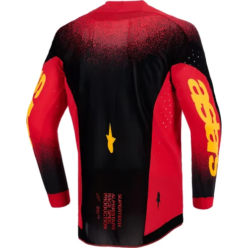 Červená/čierna/žltá 3760726-319-M dres SUPERTECH SCENZ, veľkosť M) /ALPINESTARS/ - obr. 1