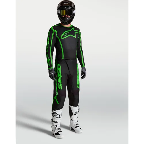 Čierna/zelená fluo dres FLUID APEX V2, veľkosť L) /ALPINESTARS/ - obr. 4