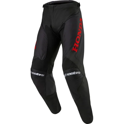 Nohavice RACER ICONIC HONDA kolekcia ALPINESTARS 3728023-13-36 (čierna/červená, veľkosť 36)