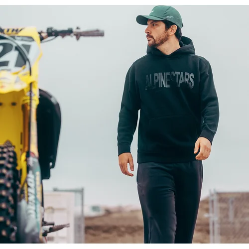 Mikina shaw oversized hoodie (čierna/čierna, veľkosť M) /ALPINESTARS/ - obr. 2