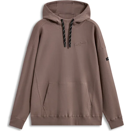 Mikina camino textured oversized hoodie ALPINESTARS 1236-52802-898-XL (svetlohnedá, veľkosť XL)