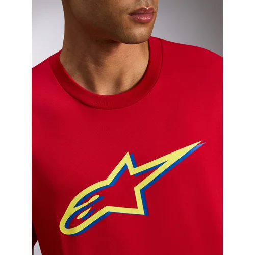 Tričko ageless shadow CSF (červená/žltá fluo, veľkosť S) /ALPINESTARS/ - obr. 8