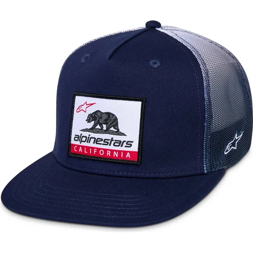 Šiltovka CALI GRADIENT TRUCKER, ALPINESTARS (modrá/biela)