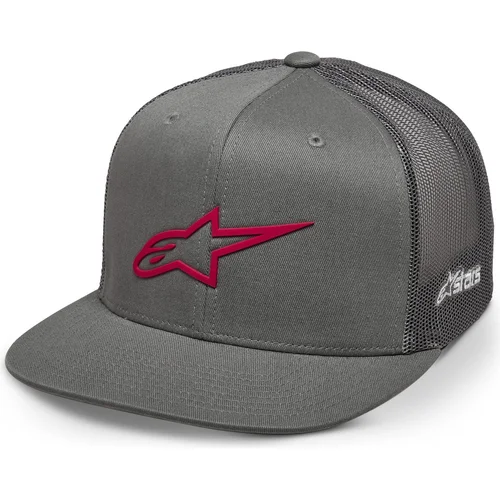 Šiltovka 3D AGELESS TRUCKER, ALPINESTARS (sivá/červená)