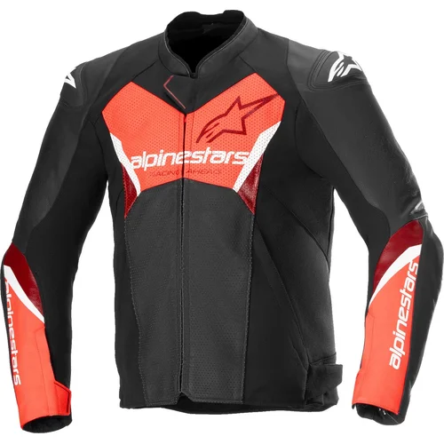 Bunda faster 3 airflow ALPINESTARS 3103625-1030-50 (čierna/červená fluo, veľkosť 50)