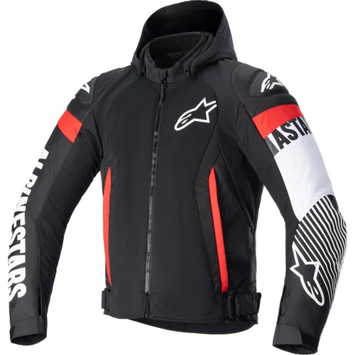 Bunda zaca AIR waterproof ALPINESTARS 3306423-1231-M (čierna/biela/červená fluo, veľkosť M)