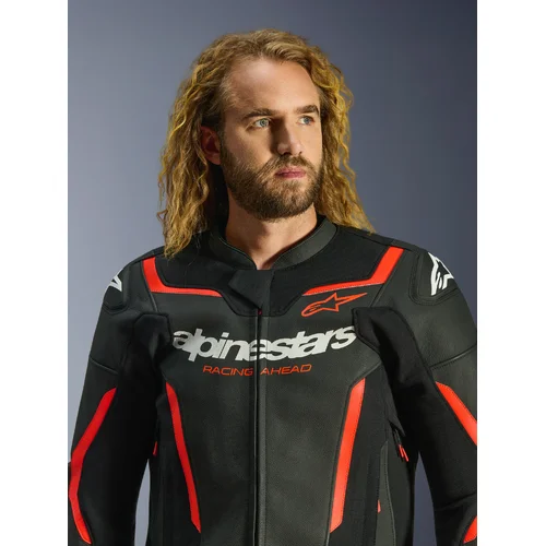 Bunda GP FORCE V2 (čierna/červená fluo/biela, veľkosť 56) /ALPINESTARS/ - obr. 11