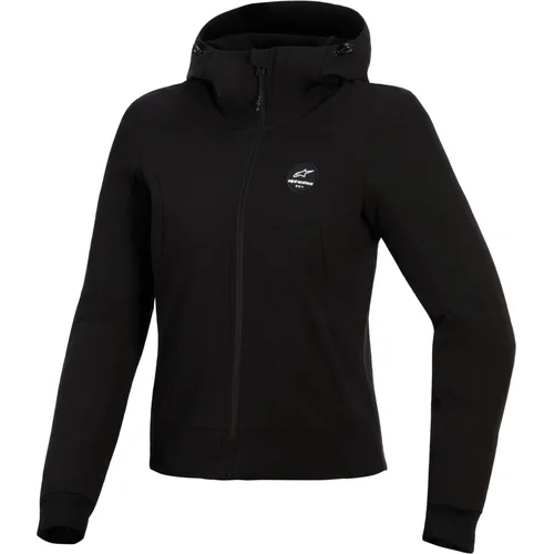 Bunda stella radium tech hoodie ALPINESTARS 4210226-10-XXL dámska, (čierna, veľkosť 2XL)