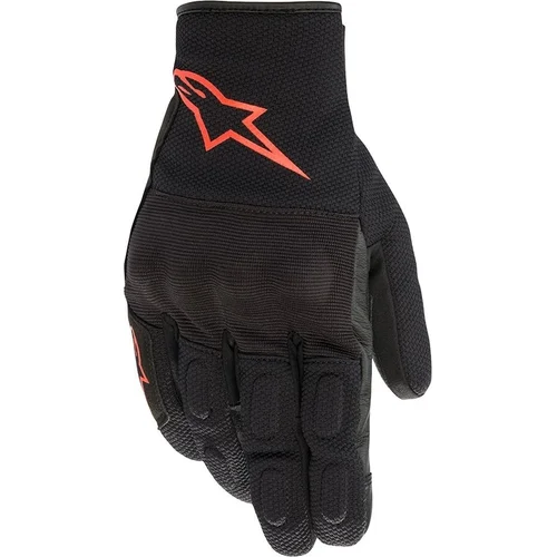 Rukavice S MAX DRYSTAR ALPINESTARS 3527620-1030-M (čierna/červená fluo, veľkosť M)