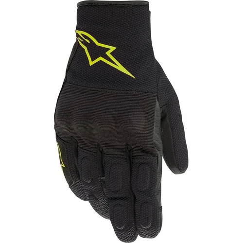 Rukavice S MAX DRYSTAR ALPINESTARS 3527620-155-M (čierna/žltá fluo, veľkosť M)