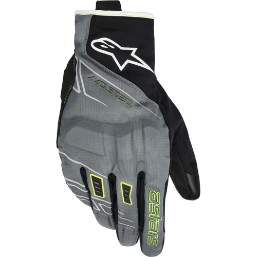 Rukavice MOBLAST WATERPROOF ALPINESTARS 3520226-9352-L (sivá/čierna/žltá fluo/biela, veľkosť L)
