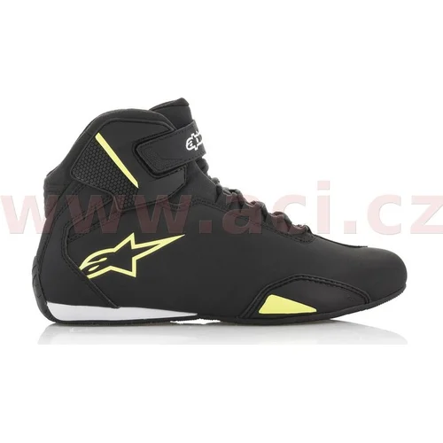 Topánky SEKTOR (čierna/žltá fluo, veľkosť 40) /ALPINESTARS/ - obr. 1
