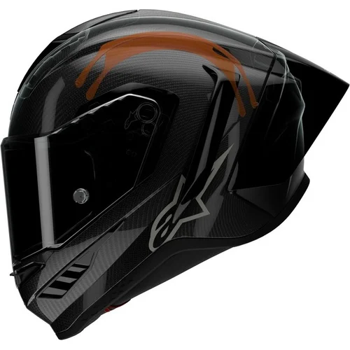 Prilba supertech R10 solid (lesklý karbon/matný karbon, veľkosť XL) /ALPINESTARS/ - obr. 9