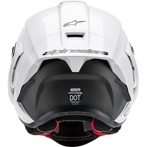 Prilba supertech R10 solid 8200124-2170-L (biela/matný karbon, veľkosť L) /ALPINESTARS/ - obr. 2
