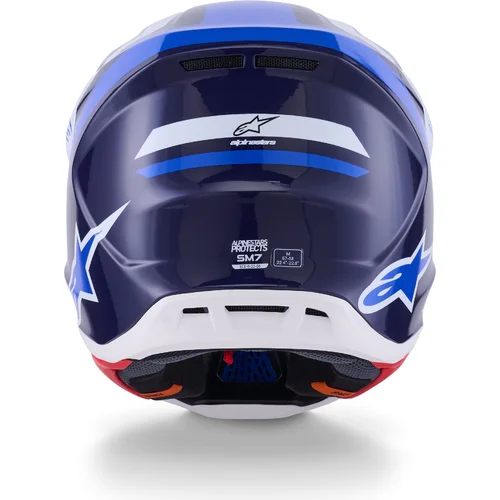 Prilba supertech S-M7 rise 8301526-7249-S (modrá/biela, veľkosť S) /ALPINESTARS/ - obr. 2