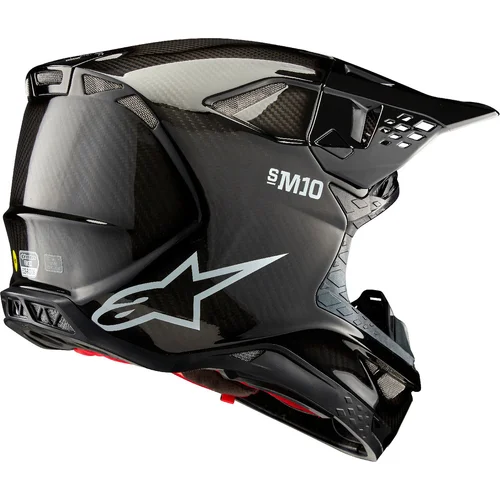 Prilba SUPERTECH S-M10 SOLID FIM2 verzia (lesklý karbon, veľkosť S) /ALPINESTARS/ - obr. 3
